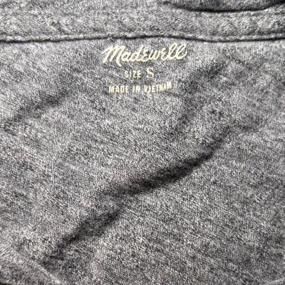 Madewell Grey Perfect Cotton Crewneck Tee Size Small - Picture 2 of 3